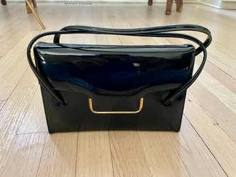 Vintage Mastercraft Black Patent Leather Handbag