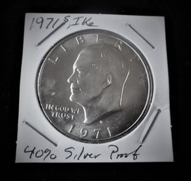 U.S. 1971 S Eisenhower Silver Dollar, Proof