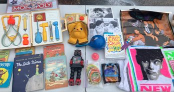 Vintage 80s And 90s Toys - Wfisher Price, Carebear, New Kids O, New Kids On The Block, Jelly, Bracelets, And