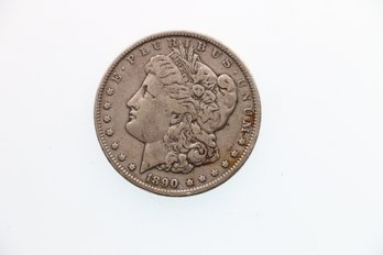 1890  Silver Morgan Dollar Coin