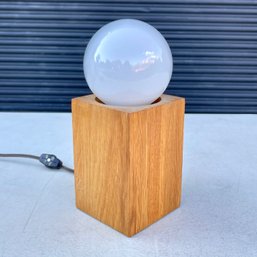 Vintage Bill Curry Interdesign Oak Table Lamp