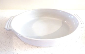 Le Creuset White Oval Bowl