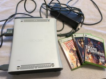 XBOX 360 Game Console With 3 Games (Local Pickup Only For This Item)