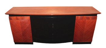 Italian Lacquer  Wood And Ebony Deco Inspired Buffet