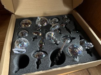Box Of 16 Glass Ornaments