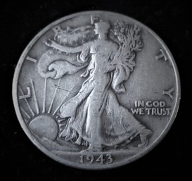 U.S. 1943 Walking Liberty Silver Half Dollar