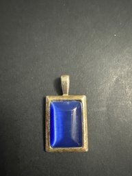 Vintage Pendant With Blue Stone