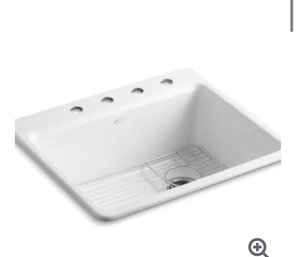 White Kohler Cast Iron Sink - New In Box