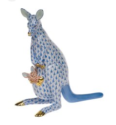 Herend Hand Painted Kangaroo & Baby