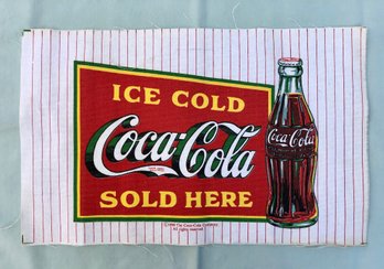 Vintage Coca-cola Company Cloth Advertising Patch For Driver / Warehouse Jacket