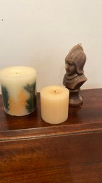 A Group Of Three Candle