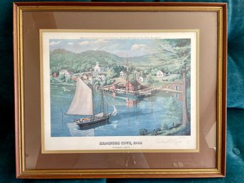 'Hamburg Cove ,1906' Pencil Signed And Numbered Print By Richard L.Brooks.