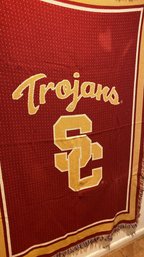 A USC Trojans Throw Blanket - Football - Southern California  - 69' Long
