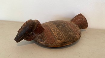 African Art - A Vintage  Carved Wood Animal Figure