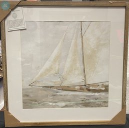 Signed And Framed Sailboat Print