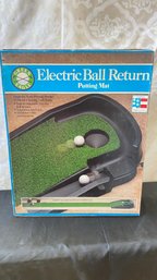 A Brand-New Electric Golf Ball Putting Mat