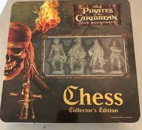 A Disney Pirates Of The Caribbean Dead Mans Chest Chess Set - Tin Box