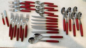 A Set Of Vintage Made In France Flatware - 35 Pieces Total