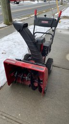 A Craftsman 24' Wide Electric Start Snowblower