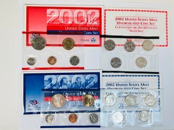 2002 Uncirculated Mint Set Philadelphia And Denver Mints