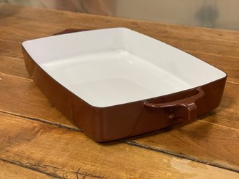 A Vintage DANSK France Enamel Baker Serving Pan