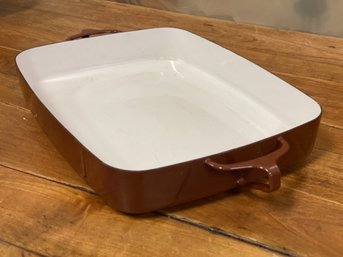 A Vintage DANSK France Enamel Baker Serving Pan