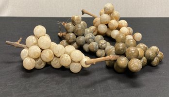 A Group Of Mid Century Modern Large Decorative Marble Grape Cluster