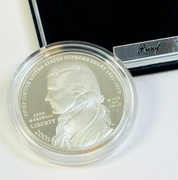 2005 Chief Justice Marshall Commemorative Silver Dollar Proof Coin