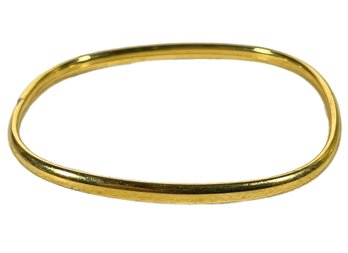 Another Fine Gold Over Sterling Silver Hinged Bangle Bracelet