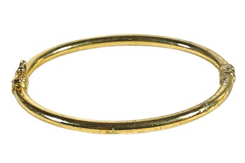 Yet Another Gold Over Sterling Silver Hinged Bangle Bracelet