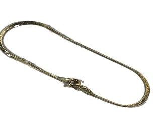 Vintage Herringbone Chain Bracelet 7 1/2'