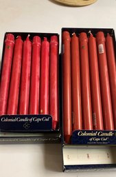 Two Boxes Of Brand New Candle By Colonial Candle Of Cape Cod
