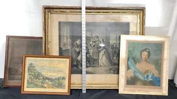 A Lot Of Vintage Art Pieces - Prints & More