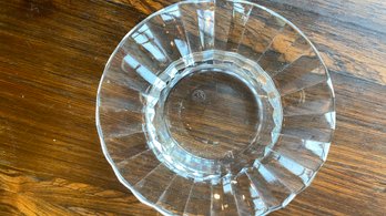 A Vintage Baccarat Crystal Ashtray 7'wide