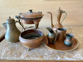 Vintage Collection Of  Copper Items.