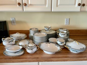 Noritake Winona Service For 12 With 79 Pieces In Total.