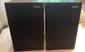 Vintage Pair Of Rogers LS2 Bookshelf Speakers