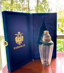 Faberge 'The Grand Duke' Flashed Cut Crystal Martini Shaker In Velvet Presentation Case