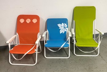 Set Of Three Beach Chairs