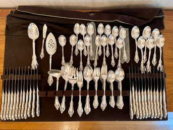 Community Silver Tone Flatware Set For 12 Plus ,  110 Pieces In Total.