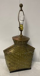 Chapman Woven Brass  Unique Table Lamp