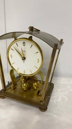 Vintage Kern Brass Mantel Clock Made In Germany