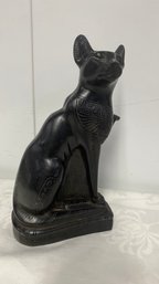 Hand Carved Stone Black 'Bastet' Egyptian God Or Goddess