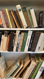 A Three Shelves Of Vintage Books
