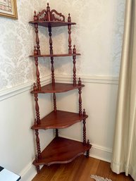 Wooden Vintage Corner Shelf.