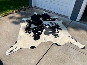 Black And White, Cow Hide Rug.