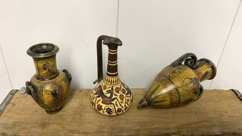 Set Of Three Decorative Souvenir Objects
