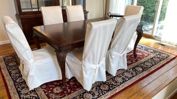 A  Beautiful Vintage Wood Dining Table