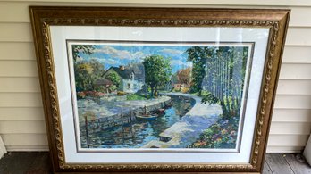 A Pencil Signed Serigraph THE CANAL - 185/300