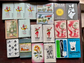 Collection Of Vintage Playing Cards, Mostly Unused.